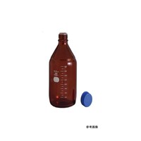 広口メジュームびん(茶・青キャップ付) 1000mL S/31519/10DS