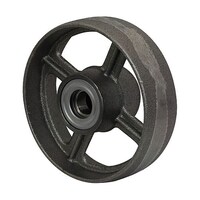 岡本工機 ダクタイル製芯金車輪 D(ダクタイル・ベアリング入り)100mm D100