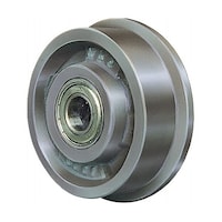 永瀬工場 ボールベアリング入片ツバ車輪 LD100S45C