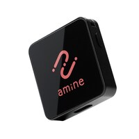 ロジテック スマートタグ Android専用 Find Hub対応 USBC充電式 紛失防止タグ 防水IPX5 アラーム+LED発光 amine ブラック