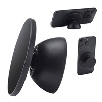 エレコム MagSafe対応 スマホスタンド スマホグリップ 両面マグネット キッチン・冷蔵庫・壁