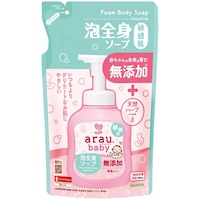 サラヤ アラウベビー泡全身ソープ 敏感肌 詰替用 400mL ※5個以上から注文可能(販売価格は1個単位の価格)
