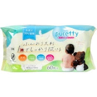 昭和紙工 PUREFFY赤ちゃんのおしりふき大判 60枚 ※10個以上から注文可能(販売価格は1個単位の価格)