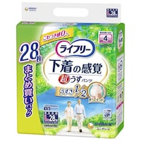 ユニ・チャーム ライフリー 超うす型下着感覚パンツ4回L 28枚 ※3個以上から注文可能(販売価格は1個単位の価格)