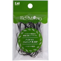 貝印 KQ3192 ECOMONO バイオマスゴムリング 黒 30P ※6個以上から注文可能(販売価格は1個単位の価格)
