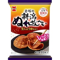 岩塚製菓 岩塚 新潟ぬれせんべい 10枚 ×10