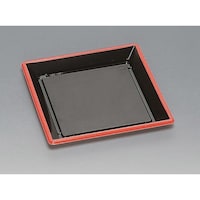 福助工業 豊皿 200H 黒淵朱×8