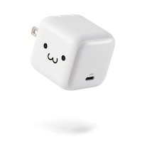 エレコム USB 充電器 65W PD PPS対応 1ポート USBC GaN II 折りたたみプラグ PSE適合 MacBook iPad iPhone Switch 対応 ホワイト×ブラック