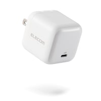 エレコム USB 充電器 65W PD PPS対応 1ポート USBC GaN II 折りたたみプラグ PSE適合 MacBook iPad iPhone Switch 対応 ホワイト