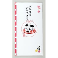 伊予結納センター ペーパーカットマスコット付金封お誕生日 1セット(5枚入)