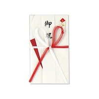 伊予結納センター 慶事ベーシック金封 赤白5本蝶結び 1セット(5枚入)