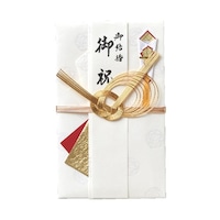 伊予結納センター 結婚御祝用金封 手毬柄 レッド 1セット(5枚入)