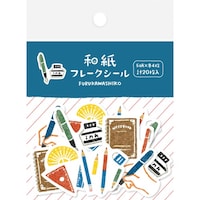 古川紙工 和紙フレークシール 文房具 1セット(5個入)