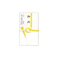 菅公工業 和がみ檀紙金封 黄白淡路結び 御供 1セット(5枚入)