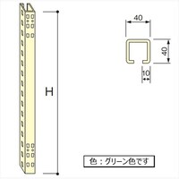 扶桑金属工業 MS1200B 中量棚支柱MS150kg H1200