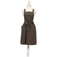 不二貿易 サーケル ドレスエプロン CHARCOAL 6個 【メーカー直送/軒先もしくは車上渡し】
