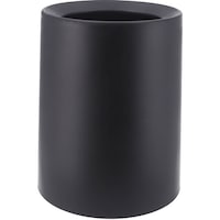 不二貿易 袋が隠せるゴミ箱 丸型 6L BK 6個 【メーカー直送/軒先もしくは車上渡し】