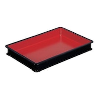 三甲 朱塗ばんじゅうB ブラック/レッド 10個入