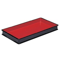 三甲 朱塗ばんじゅうD ブラック/レッド 10個入