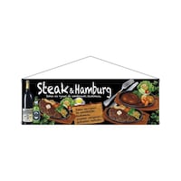 P・O・Pプロダクツ タペ 64644 Steak&hamburg 900×300 ※2枚以上から注文可能(販売価格は1枚単位の価格)