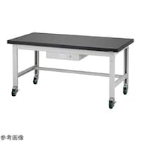 アズワン 耐薬耐荷重作業台(引出し・キャスター付き)ケミサーフ仕様 1500×900×750mm AWT1590DC