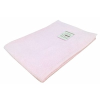 アズワン 大判バスタオル 無撚糸リブカラー 70×140cm PINK 1セット(10枚入) LN601402