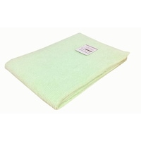 アズワン 大判バスタオル 無撚糸リブカラー 70×140cm GREEN 1セット(10枚入) LN601404