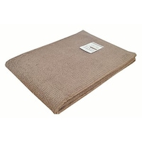 アズワン 大判バスタオル 無撚糸リブカラー 70×140cm BROWN 1セット(10枚入) LN601426