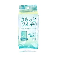 iiもの本舗 さらっとひんやりパウダーシート ライムミント 携帯用 1箱(10枚×3個入) ※2箱以上から注文可能(販売価格は1箱単位の価格)