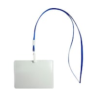ZART 平紐ネックストラップ 横向きネームホルダー付き 1セット(10本入) HW130