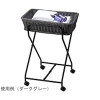 弘益 脱衣バスケットとワゴン ホワイト K3P034LEG(WH)