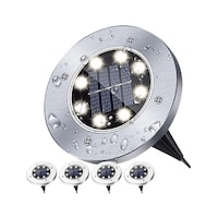 トライメイト AFF埋め込み式ソーラーガーデンライト LED使用数8個 電球色 1セット(4個入) AFFSGL0084D