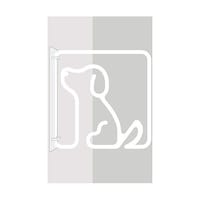 グリーンクロス ツケレルン 3Wayピクトサイン(DOG いぬ 犬) 白 6300034881