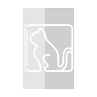 グリーンクロス ツケレルン 3Wayピクトサイン(CAT ねこ 猫) 白 6300034884
