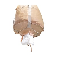 グリーンクロス コンテナバッグ 丸型 漏れ防止タイプ 容量1000L 耐荷重1000kgタイプ 排出口あり 10枚セット 6300052882