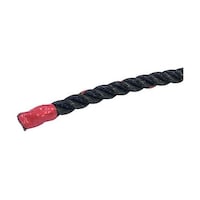 グリーンクロス ポリエチレンロープ 黒 少し軟打 28mm×300m 6300059423