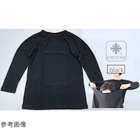 ラック産業 インナー長袖 「前後・裏表 無」 着脱名人 (黒) 男性 SM/女性 ML 43