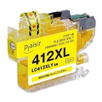 プレジール プレジール LC412XLY対応 汎用インクカートリッジ イエロー(顔料) PLEBR412XLY