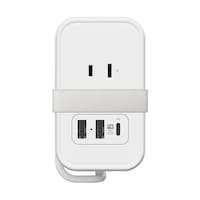 カシムラ 電源タップAC3 USBA2+C1 PD20W 自動識別 リバーシブル 1m AC072