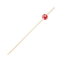 ヤマコー 用美 業務用 ビーズ串9cm 赤 1箱(50本×5セット入) yamaco21600X5