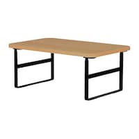 ナカバヤシ シンプルデスクトップラック 幅40cm オーク ブラック FDRH4025KMBK