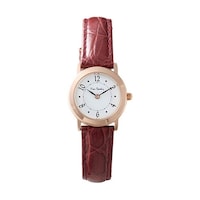 Pierre Cardin レディース革バンドクラシカルウォッチ ピンクゴールド K60812825