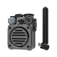 Muzen Wild Mini 第3世代 Bluetooth スピーカー ラジオ・懷中電灯・モバイルバッテリー ブラック MWPVXI3B