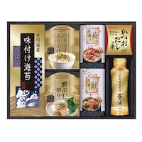 味の蔵 食卓詰合せ有明海産味付け海苔・のり玉子ふりかけ・鰹ぶし削り・梅茶漬け・鮭茶漬け・ 2649022