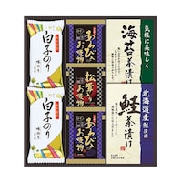 中久 贅沢フリーズドライと海の幸あわび入お吸い物・白子のり・松茸入お吸い物・北海道産鮭茶漬け・2734085