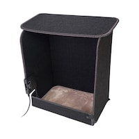 サンコー 消臭マット付き6面大型パネルヒーター 足のニオイが気にならない 仕事中の足元の冷え対策に PNLH25HBK