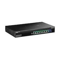 TRENDnet 9ポート 2.5G GaN電源 PoE++スイッチ 10G SFP+ポート搭載(480W) TPEBG5091/A