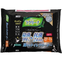 昭和紙工 流せるトイレクリーナー ラクリーナ ミントの香り 1パック(20枚×2個入) 004771475 ※3パック以上から注文可能(販売価格は1パック単位の価格)