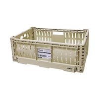 TRI 収納ボックス 幅59.3×奥行39.5×高さ22.5cm SLOWER 折りたたみ コンテナ XL 40L バスク サンド SLW292