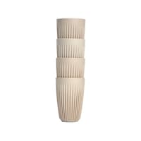 ダイヤモンド タンブラー 350mL Huskee ハスキーカップ 12オンス ナチュラル 1セット(4個入) 3852012